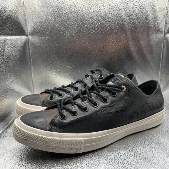 Size M11.5/W13.5 Converse CTAS II OX Futura Camo Low Black Unisex Shoes 153023C - Picture 6 of 11
